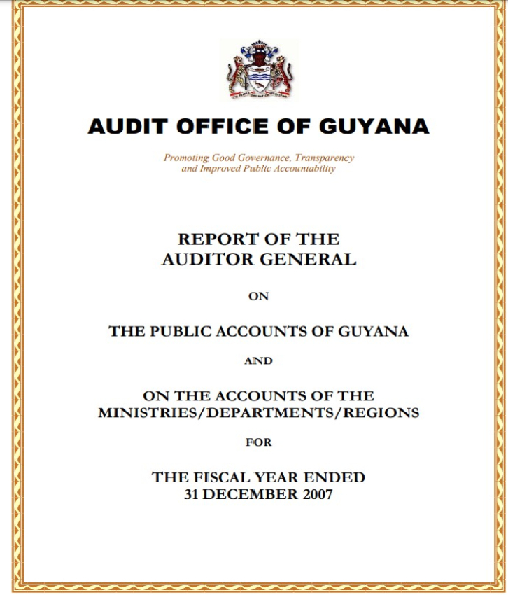 Auditor General Report 2007